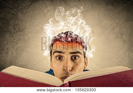 Stressed young trying to learn Too Much