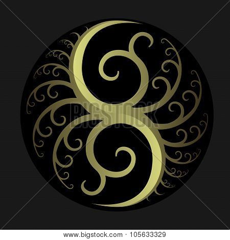Vignette of gold