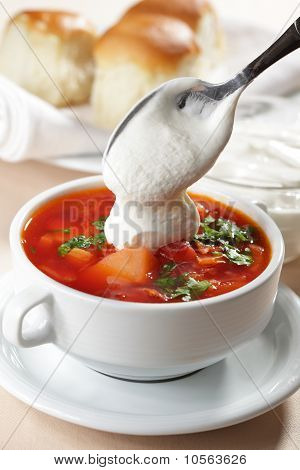 Borshch 근접 촬영