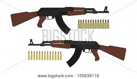Assault Rifle With Bullets