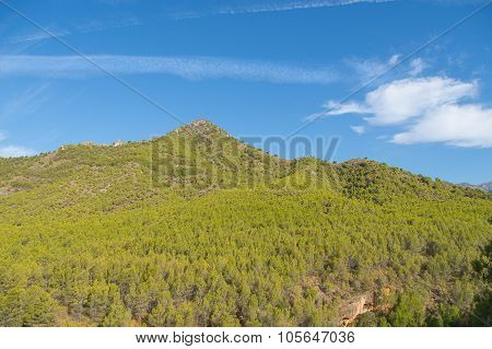 mountain landscape near Nerja, Spain.