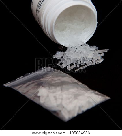 Methamphetamine also known as crystal meth