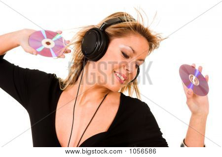 Woman Listening Music