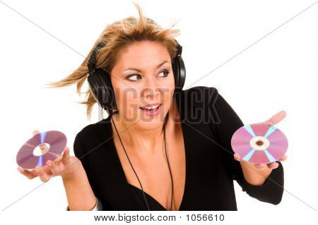 Woman Listening Music 