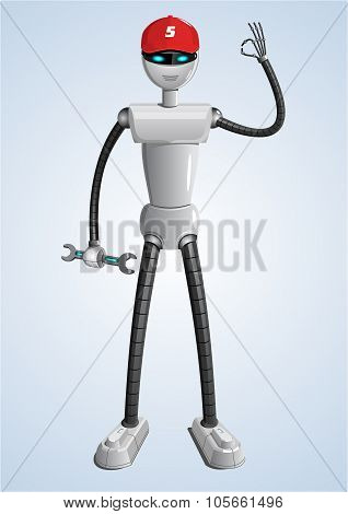 Robot in vector.