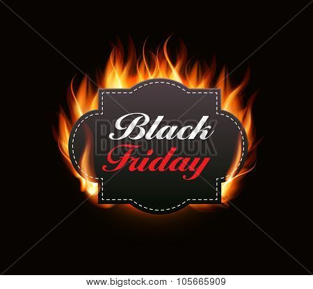 Black Friday Sale Vector Illustration
