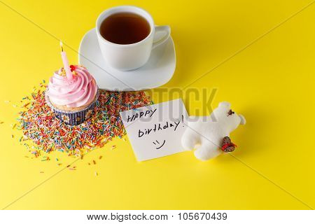Birthday Present Decoration Concept.