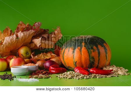 Pumpkin With Onion And Pepper