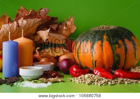Pumpkin With Onion And Pepper