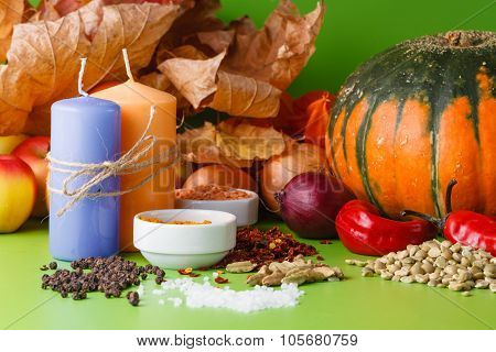 Pumpkin With Onion And Pepper