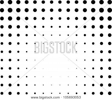 Graphical Black And White Light Effect In Halftone Style