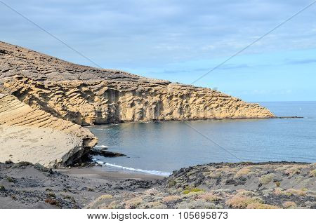 Volcanic Rock Basaltic Formation in Gran Canaria