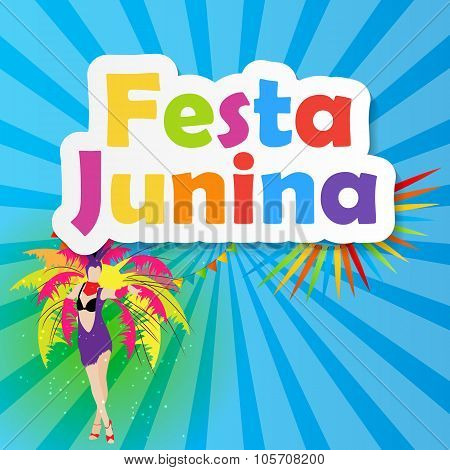 Festa Junina Background Vector Illustration
