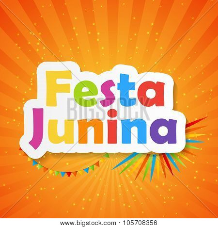 Festa Junina Background Vector Illustration