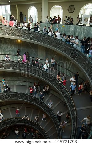 Spiral Stairs In The Vatican Museums
