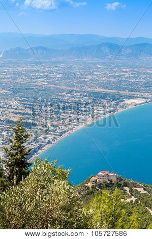 Panoramic View Of Loutraki, Greece