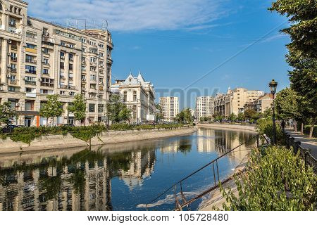 Dambovita River In Bucharest