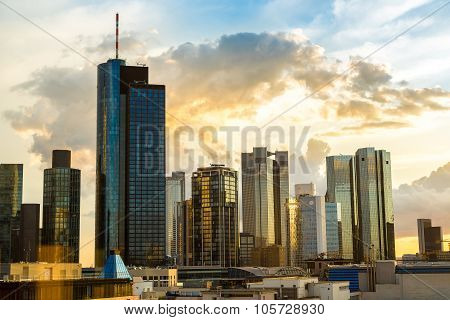 Aerial View Of Frankfurt