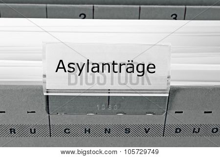 Hanging File Folder - Asylum Application