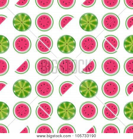seamless pattern with watermelon