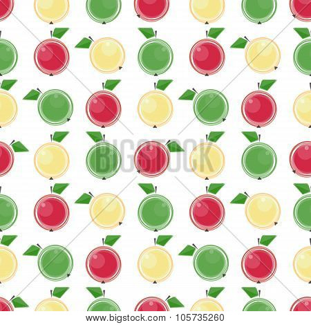 pattern with apples
