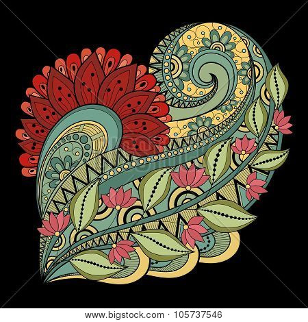Vector Colored Floral Background