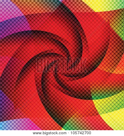 Abstract Flower Psychedelic Artwork Background