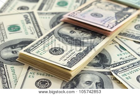 Dollar bank note money background