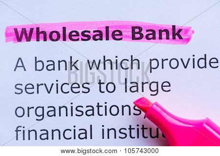 Wholesale Bank