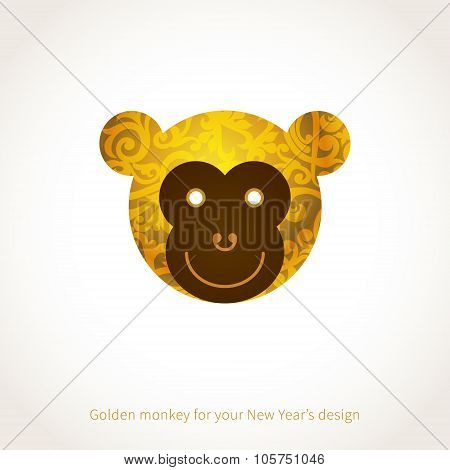 Illustration Of 2016 Year Of The Monkey.