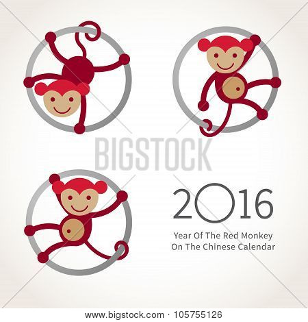 Monkey, Symbol Of 2016 In Chinese Calendar.