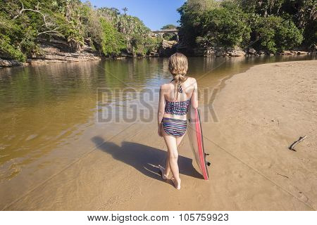 Girl Beach Lagoon