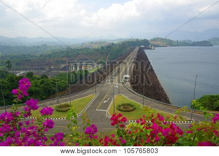Surat Thani, Thailand - January 19, 2014: Ratchaprapha Dam In Khao Sok National Park