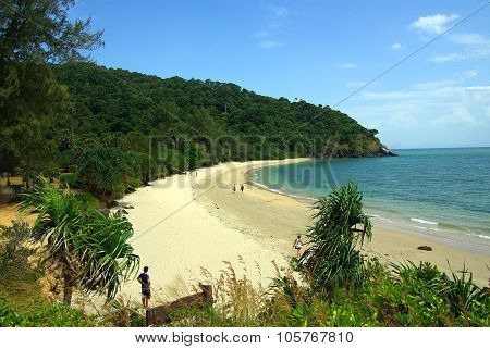 Sea View From The Cliffs In The National Park On The Island Of Koh Lanta , Krabi, Thailand