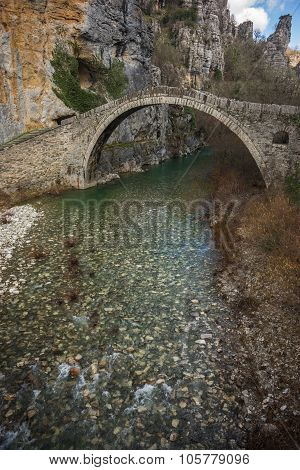Kokoris Stone Bridge, Zagorohoria, Greece