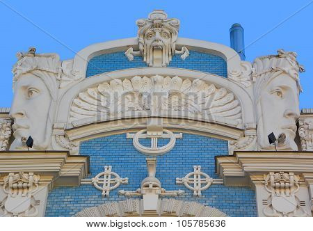 Details of Art Nouveau buildings