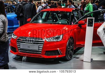 Frankfurt - Sept 2015: Audi S1 Presented At Iaa International Mo