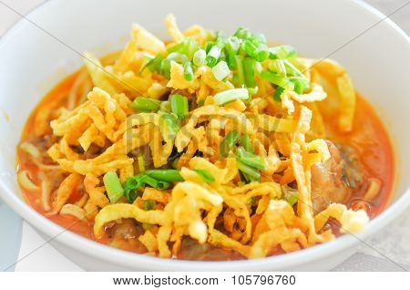 Khao Sawy ,northern Thai Noodle Curry Soup,noodle,khao Soy