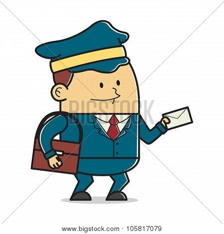 Postman with letter