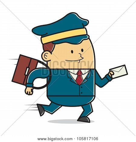 Postman with letter