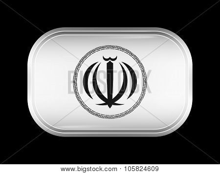 Iran Variant Emblems. Rectangular Shape With Rounded Corners
