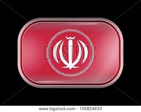 Iran Variant Emblems. Rectangular Shape With Rounded Corners