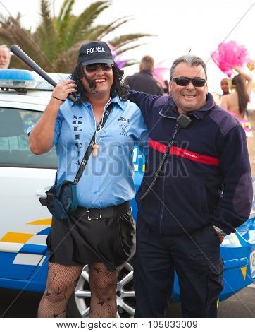 Corralejo - March 17: Cross-dressed Participant, 