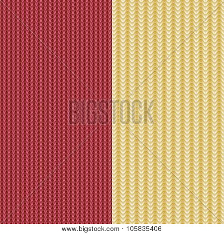 Handmade knitted pattern spokes