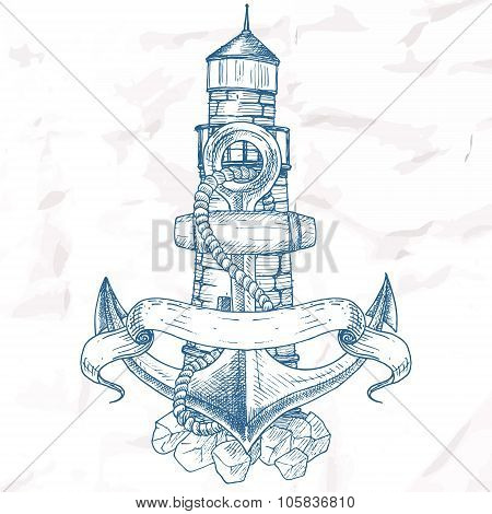Items on the marine theme.
