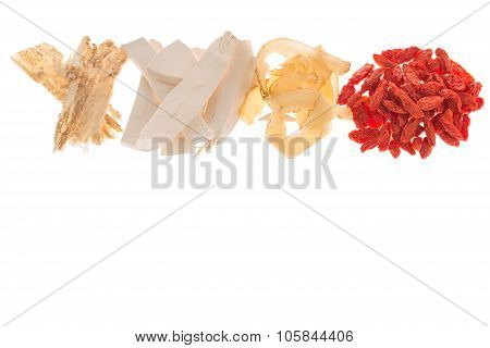 Different Kind Of Chinese Herbal Medicine For Soup Food