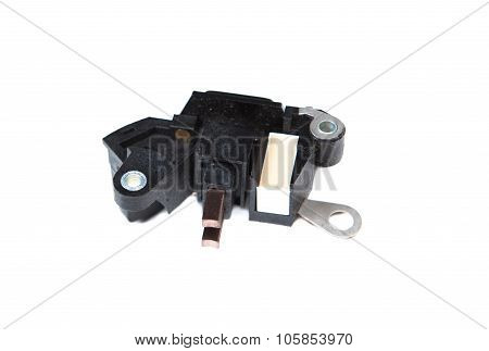 the car automatic voltage regulator isolated on white background