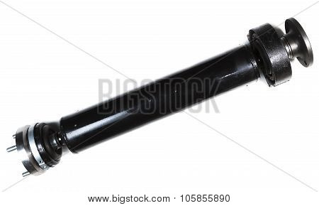 the automobile cardan shaft isolated on white background