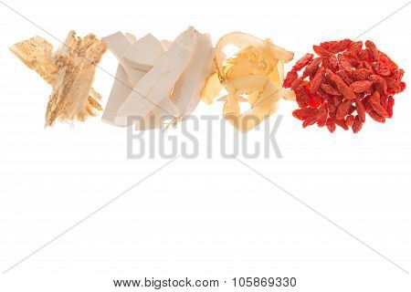 Different Kind Of Chinese Herbal Medicine For Soup Food