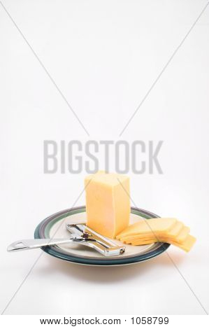Queso cheddar & rebanador de queso